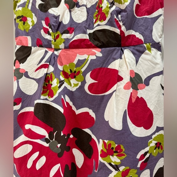 Boden Multicolored Floral 100% Cotton Lined Dress Women’s Sz 6 - Picture 4 of 11